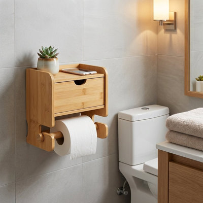 Toilet Paper Holder With Storage
