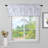 Darby Floral Tailored 52'' W Window Valance in