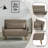 Convertible Folding Sofa Bed, Multi-Position Adjustable Floor Sofa, High-Density Foam Sleeper Chair-885993254