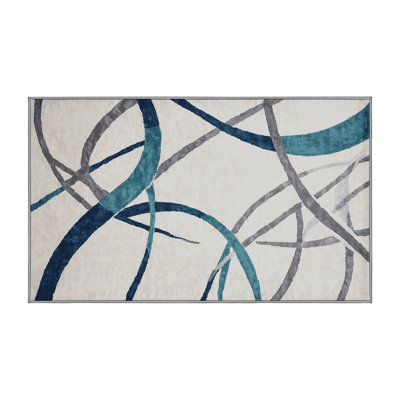 Tapis gris lavable à la machine