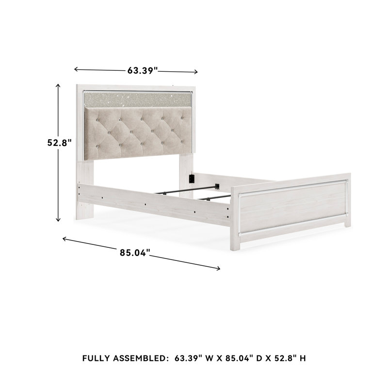Beamond Upholstered Panel Bed
