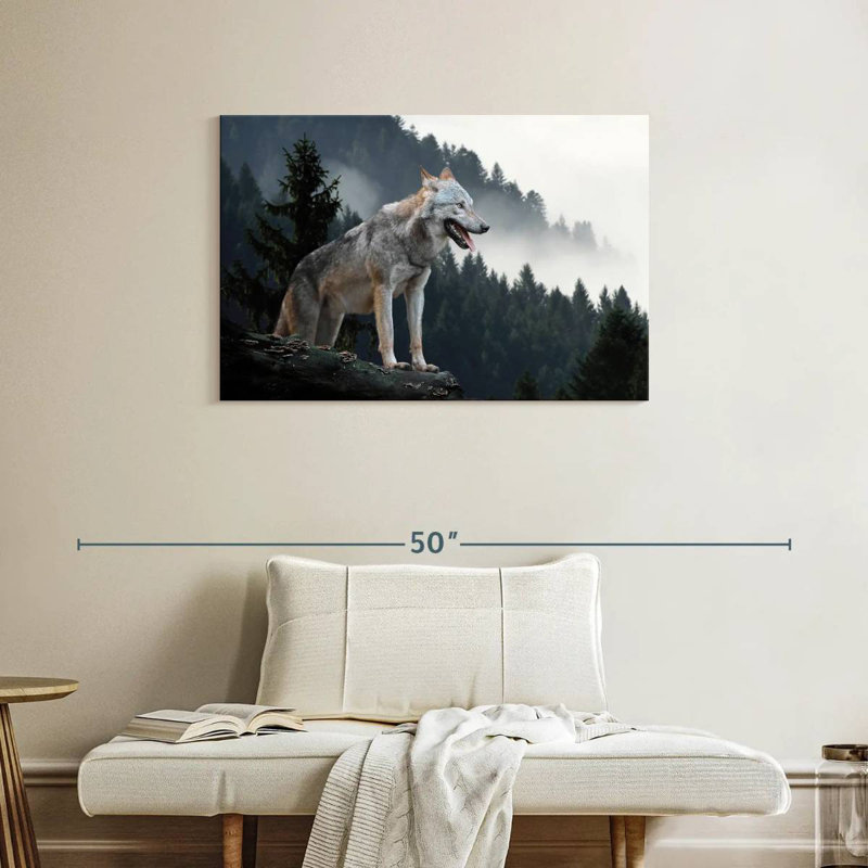 Brampt Timber Wolf, 24'' H x 36'' W