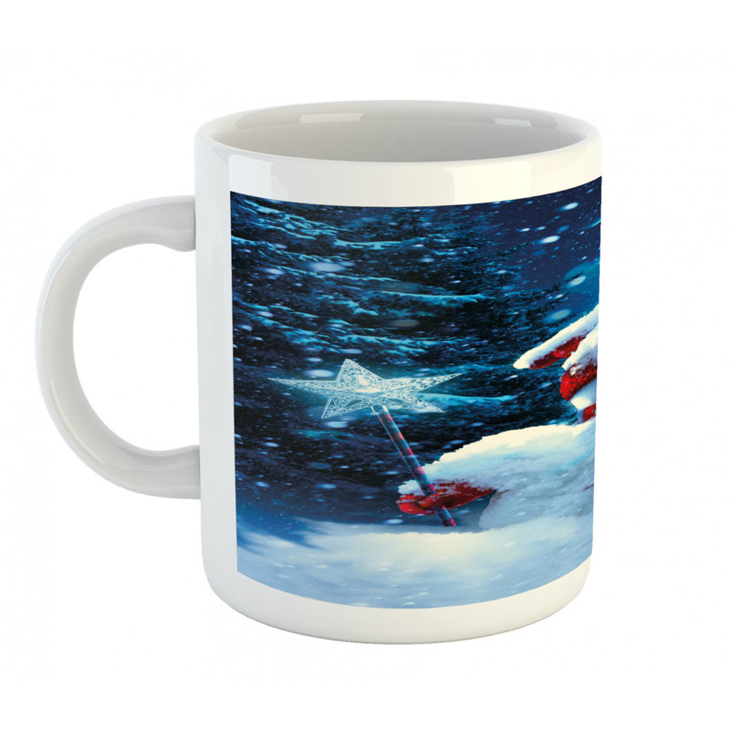 Grande tasse à café bonhomme de neige