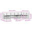 306cm Wide Patio Sectional Set