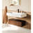 36" X 18" Solid Surface Wall Mounted Rectangle Matte White Bathroom Vessel Sink With Faucet Hole. Spacious For Modern Bath Themes. Stone Resin Attribute. Easy Installation Assurance Bathrooms.