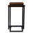  Transitional Set of Two 25" Brown Solid Wood Nested End Tables