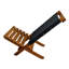 Camping/ Relax Chair FSC 100% Acacia Wood with Fabric Natural Colour