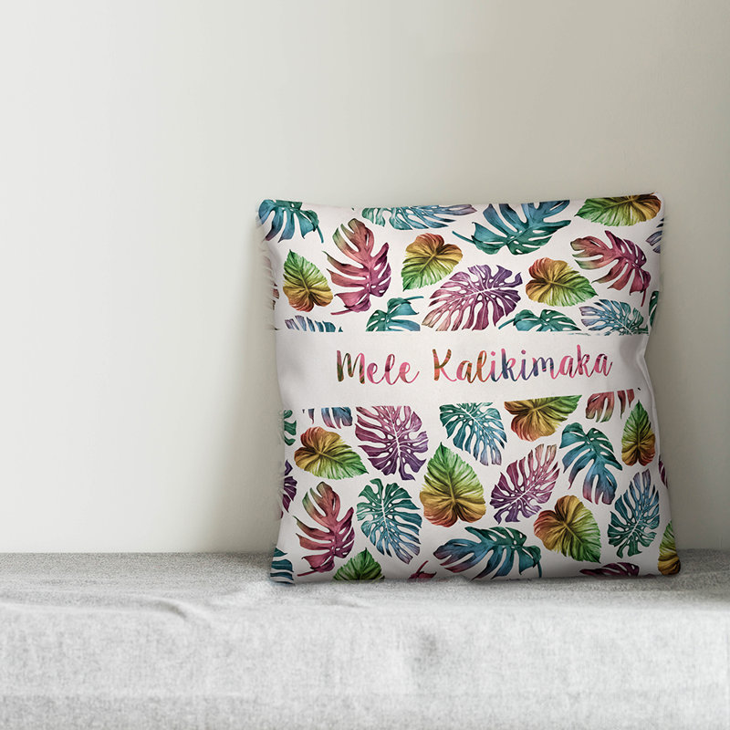 Floral Reversible Throw Pillow, Throw Pillow