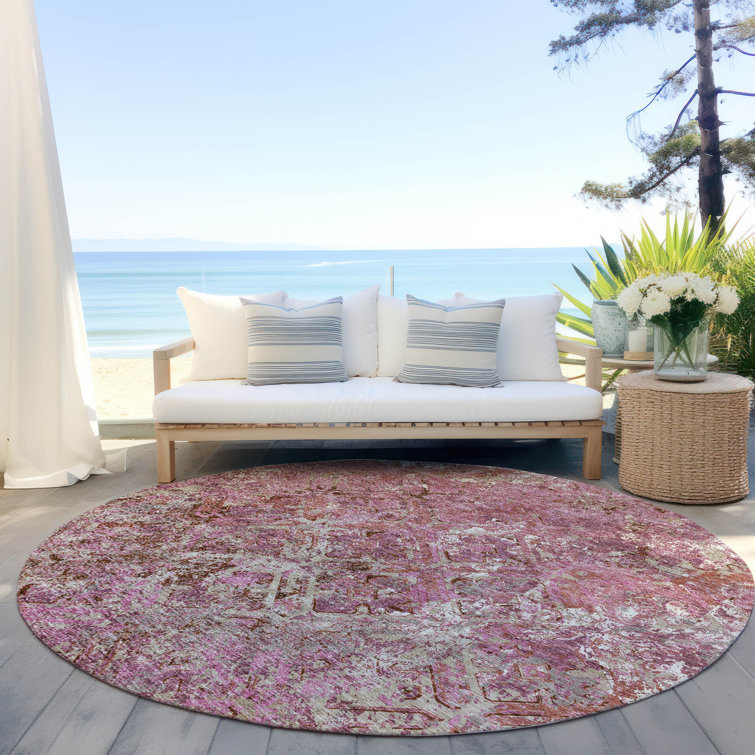  Mahaney Indoor/Outdoor Area Rug with Non-Slip Backing