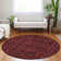 Flatweave Washable Floral Indoor / Outdoor Rug