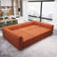 Canapé modulaire 118,6 po en velours modulaire à 118 places-107864967