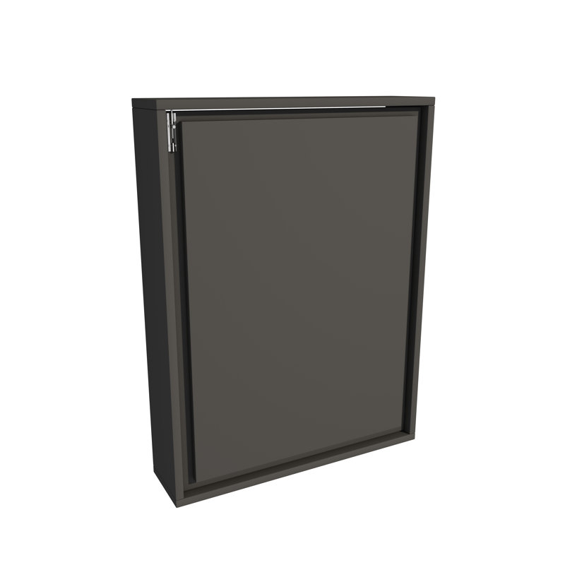 Computer Desk with Shelves Wall Mountable Lindzy, Anthracite