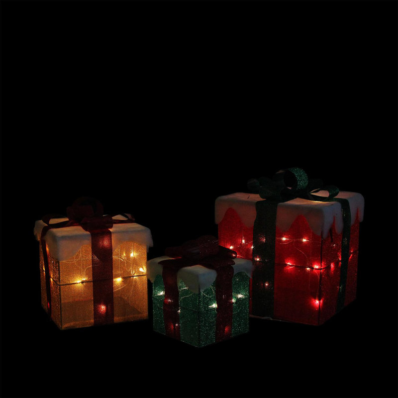 Ensemble de 3 boîtes-cadeaux de Noël