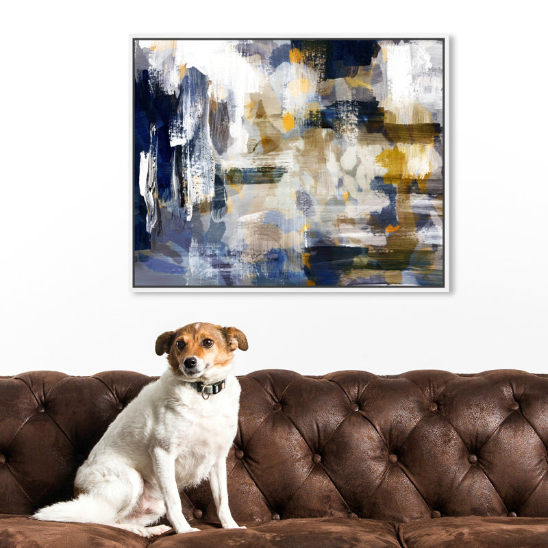 Nadando - Impression sur toile tendue, H 24 po x l 20 po, Cadre blanc