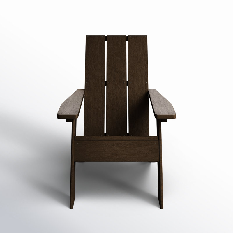 Byrnes Outdoor Adirondack Chair, Weathered Acorn