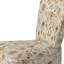 Chaise d'appoint rembourrée moderne blanche et dorée