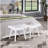 19-Inch Solid Wood Bench With Slatted Legs, White - Adds Stability To Home Improves Functionality Of Your Living Room