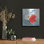Art mural en métal «Red White And Bloom» par Danhui Nai