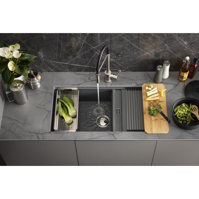 Abode Designs Synchronist W Kitchen Sink, Metallic Grey