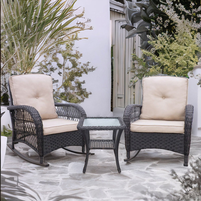 Wicker Outdoor Chair, White