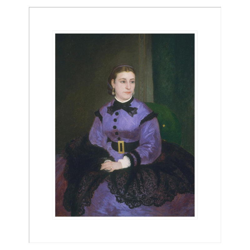 Mademoiselle Sicot par Pierre-Auguste Renoir, impression giclée sur cadre, H 21,51 po x l 17,75 po