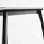 Grande table de salle à manger moderne en pierre avec base en métal robuste pour cuisine 1,6 m