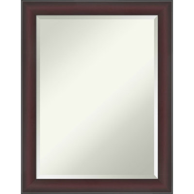 Grand Narrow Beveled Framed Wall Mirror