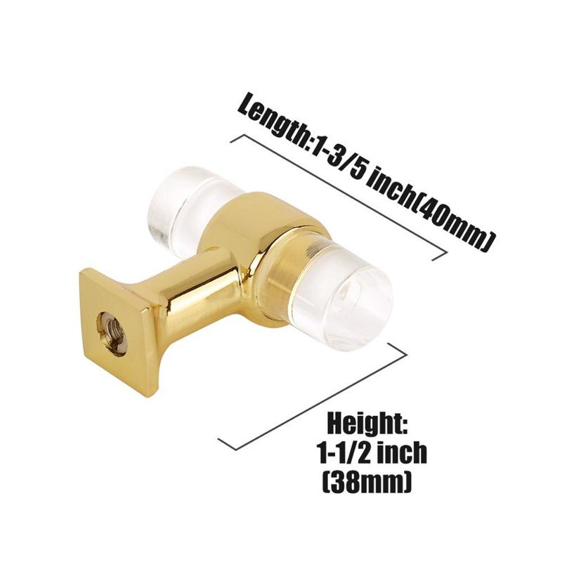 2" Length Bar Knob Multipack, Polished Chrome