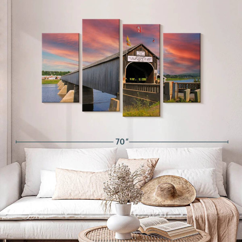 Hartland Covered Bridge, 32" H x 52" W