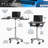 Techni Mobili Folding Table Laptop Cart, Graphite