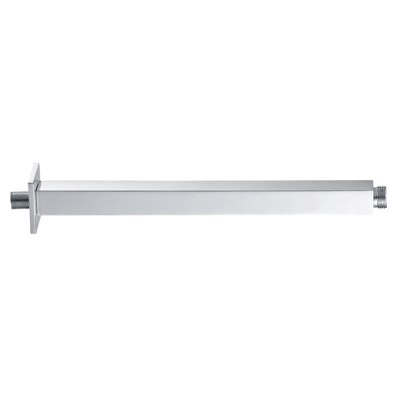 DAX Brass Square Ceiling Shower Arm, Chrome