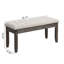 Banc rembourré en tissu Saveer