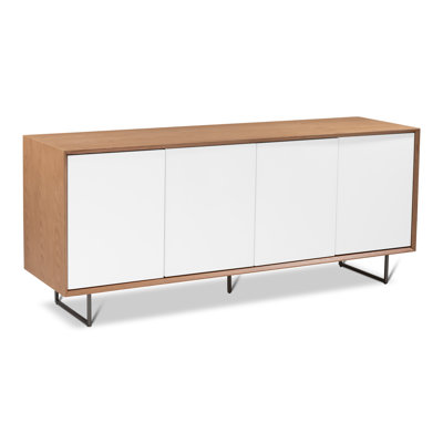 Quadrum Lacquered Buffet Damasco/Branco