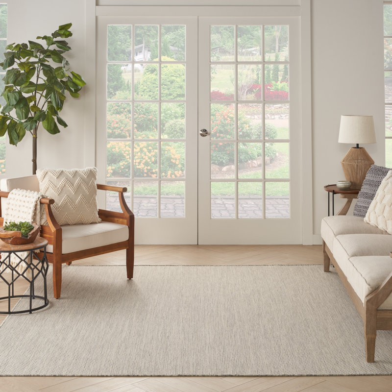 Anastasia Geometric Indoor / Outdoor Rug, Square 6'