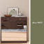 Armoire à chaussures à miroir avec 2 tiroirs, étagère à chaussures à miroir avec 1 tiroir de rangement, range-chaussures à miroir avec 2 couches dans un tiroir pour l'entrée