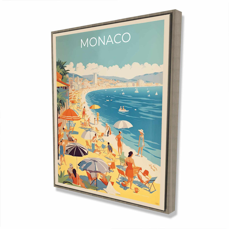 Toile de salle de bain Monaco - Décoration murale encadrée