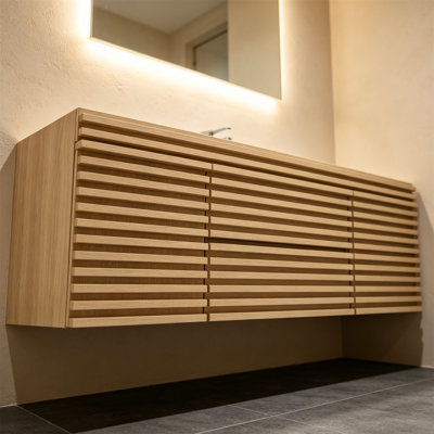 Single Sink Compatible With White Bathroom Vanity Set (Note: Washbasin Not Included), Can Be Paired With Any Style Of Single Hole Basin, Solid Wood Multi-Layer Board Moisture-Proof And Waterproof, Large Capacity Drawer+Cabinet Door Storage, Suitable For