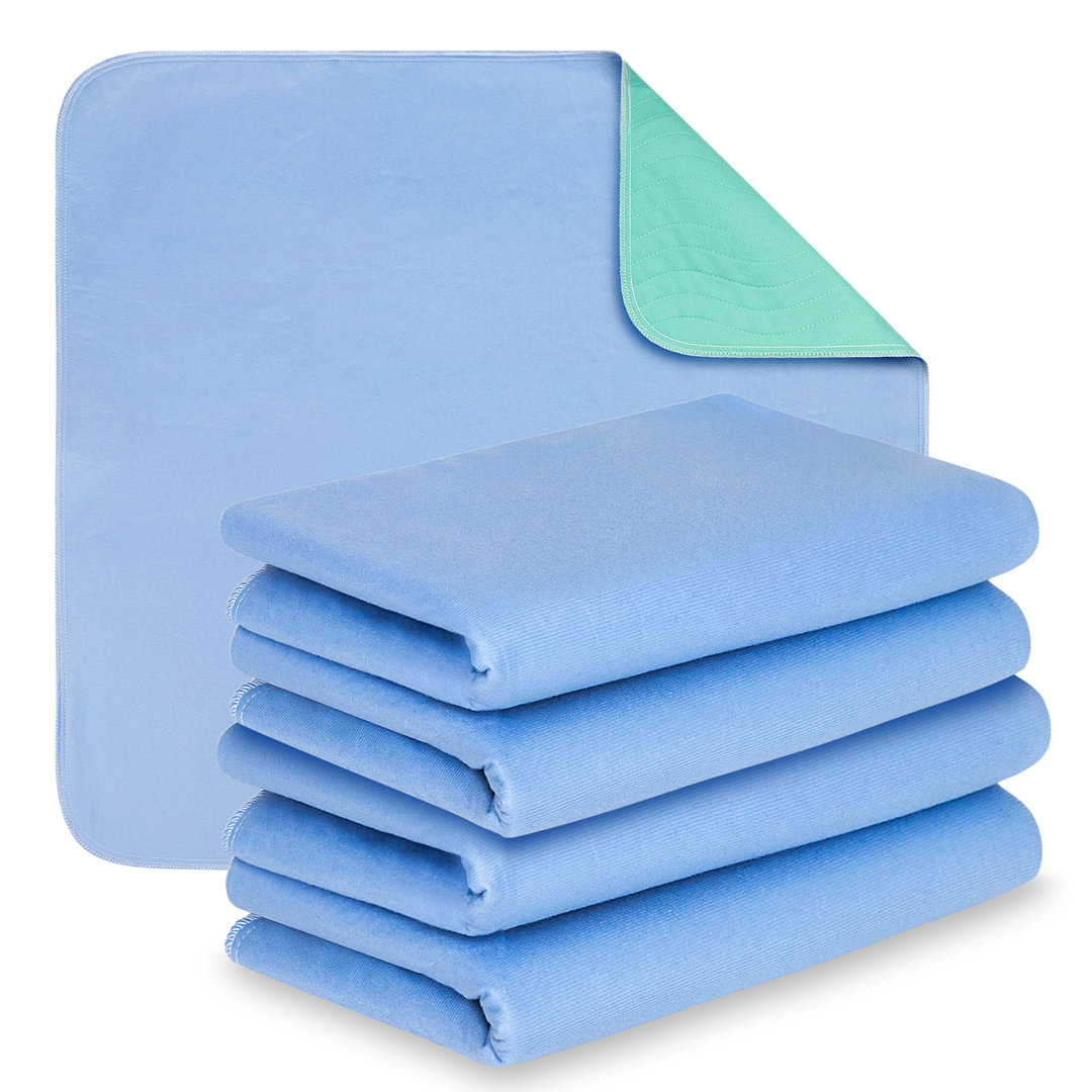 Machesney Highly Absorbent Washable Waterproof Bed Pads (Set of 4) Alwyn Home