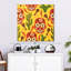 Lelend calavera et motif de cactus-111887605