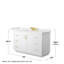 Ensemble de meuble-lavabo simple 54 po avec plateau en quartz Miranda-98150102-98163152-98150105