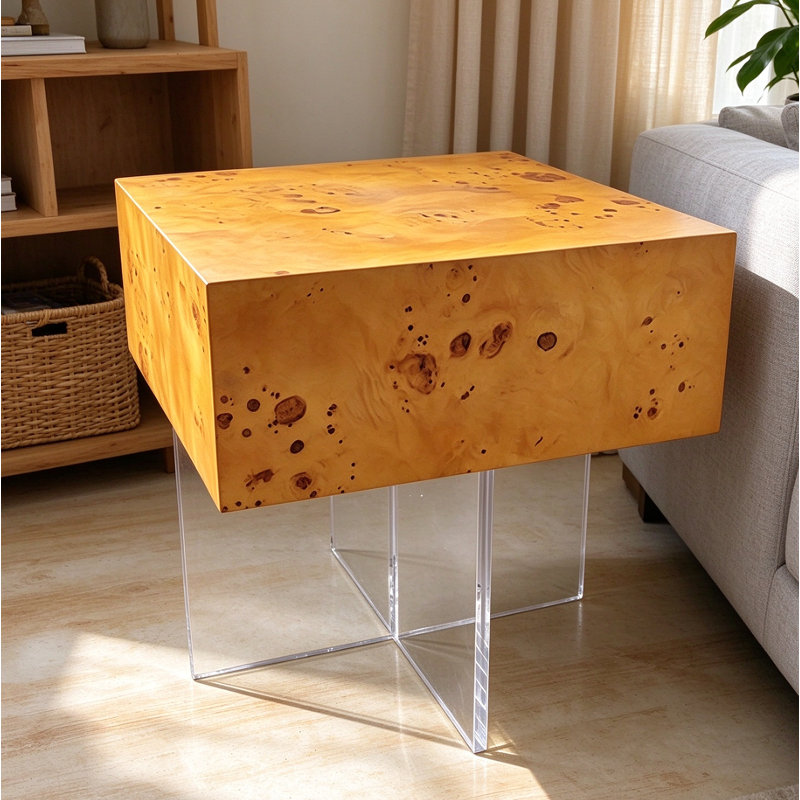 Table de bout carrée Burl