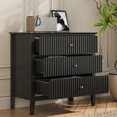 Commode 3 tiroirs Amberrae, 32 po de largeur