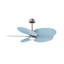 Alessandra Tropical - Five Blade Ceiling Fan - Integrated LED -Matte Black Finish -Light Blue Blades-968185004-968185022