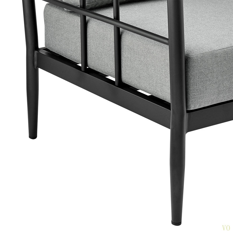 Harlen Aluminum And Wood Outdoor Sofa