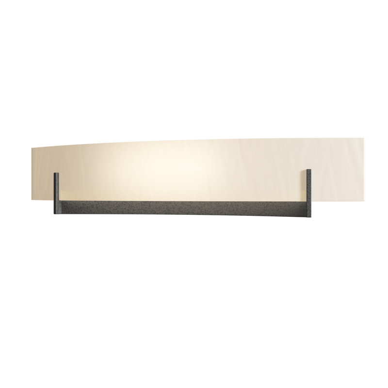 Scone encastré 2 lumières Axis, Fer naturel, Art blanc, H 5,6 po x l 28 po x P 4,8 po