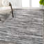 Tapis noir / gris Bonnyrigg Loom Modern Strie-1105640320