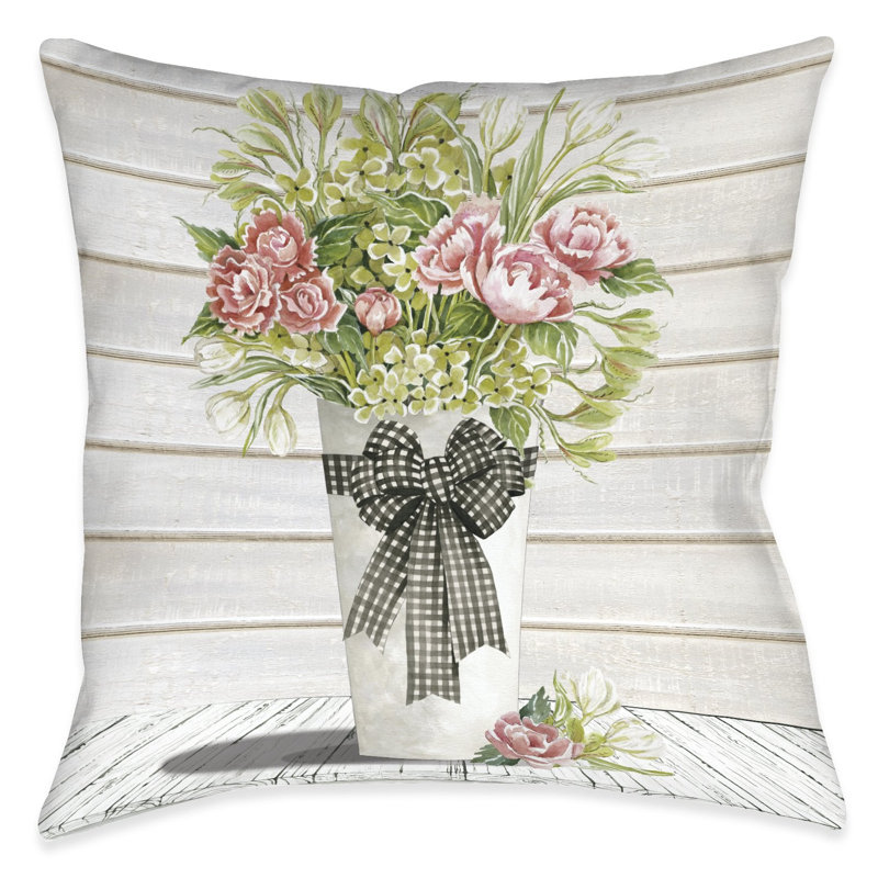 Coussin décoratif d'extérieur French Country Blossoms