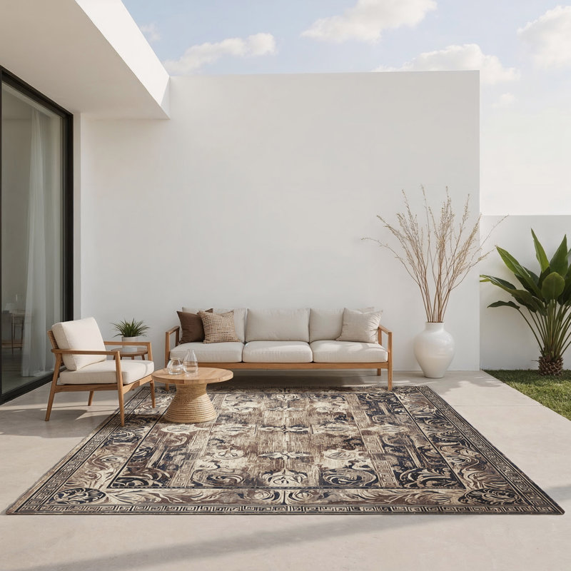 Dionysian Feast Indoor And Outdoor Area Rug, Rectangle 5' x 7'