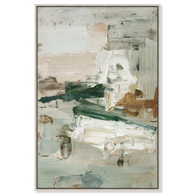 Hushed Coastal Vibrancy II Canvas Print Green Wall Decor by Art Remedy