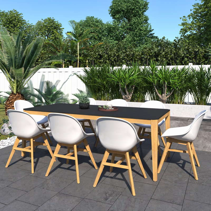 Graydin 8 - Person Patio Dining Set with Rectangular Table